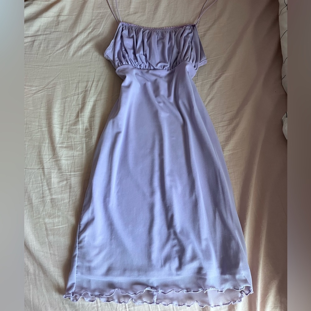mini lavender dress